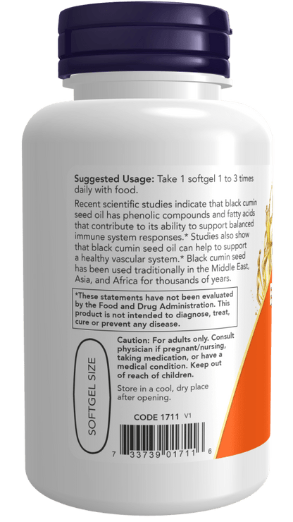 Black Cumin Seed Oil 1,000mg