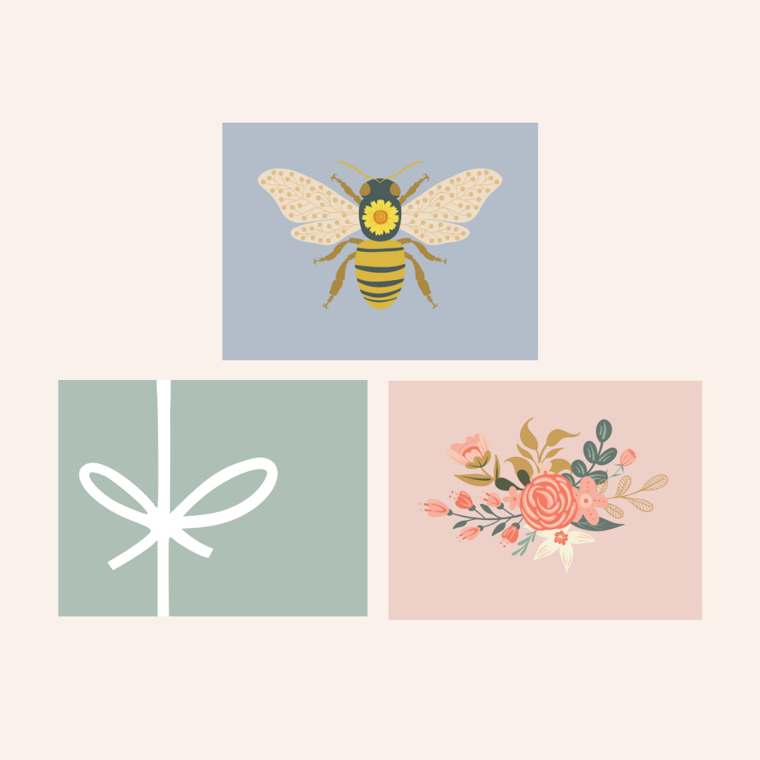 Goldilocks Goods Blank Greeting Card: Set of 3