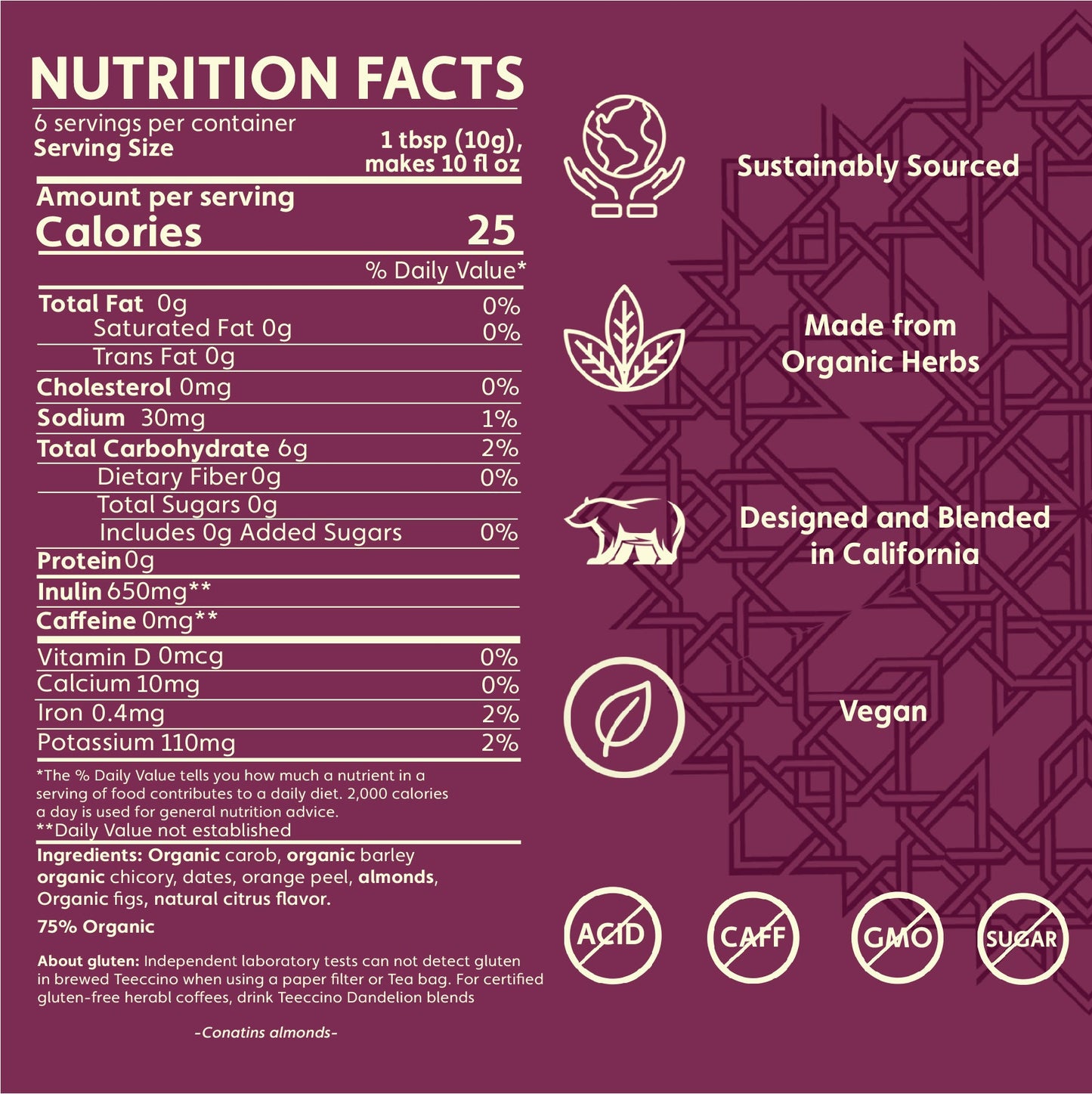 Blood Orange Chicory Herbal Coffee