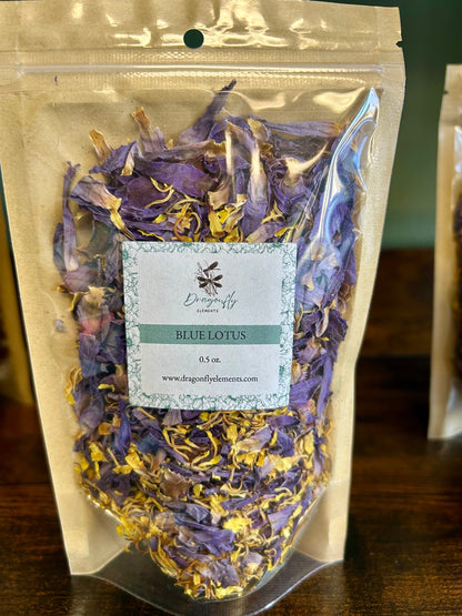 Blue Lotus Petals & Stamens .5oz.