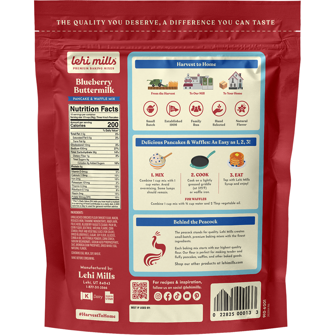 Blueberry Buttermilk Pancake & Waffle Mix