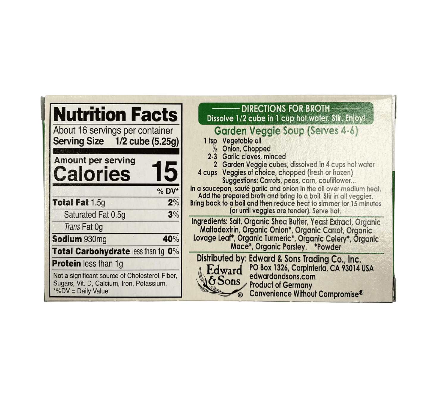 Bouillon Cubes, Vegan