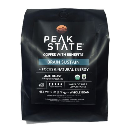 BRAIN SUSTAIN Dark Roast - 5 Pound Bag