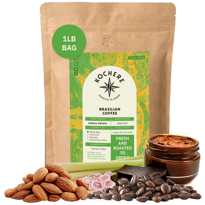Kochere Coffee Brazilian Santos Medium Roast - Smooth, Elegant, Cocoa Notes
