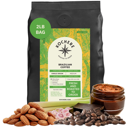 Kochere Coffee Brazilian Santos Medium Roast - Smooth, Elegant, Cocoa Notes