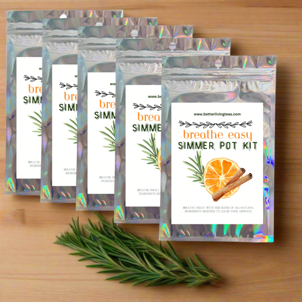 Stovetop Potpourri Simmer Pot Kits-  Breathe Easy Natural Congestion Relief
