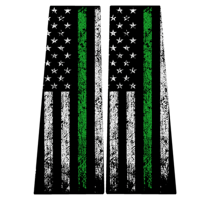 American Flag B Pillar Overlays - 2024+ Ranger