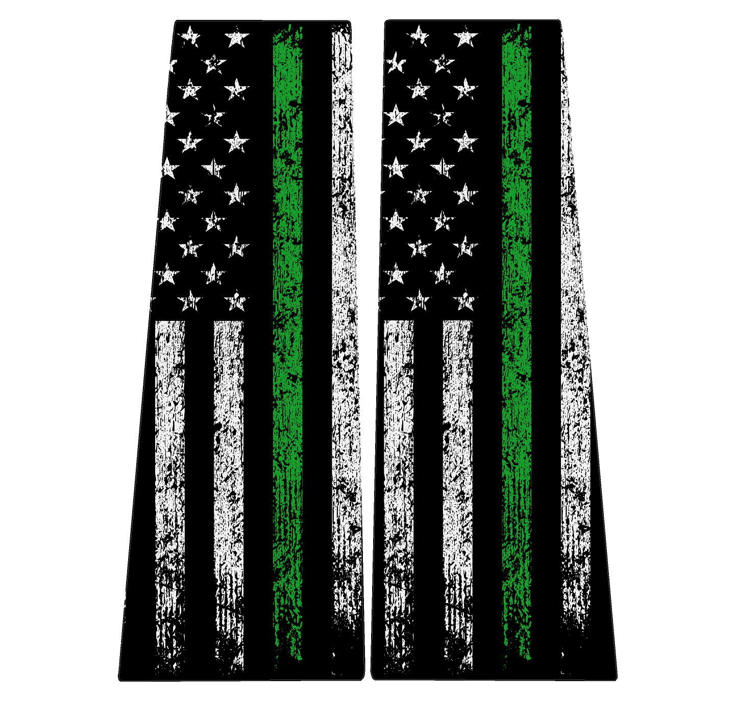 American Flag B Pillar Overlays - 2024+ Ranger
