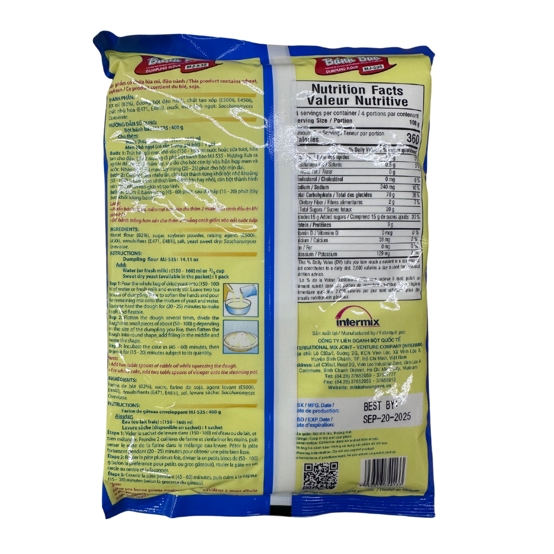 Intermix Vietnamese Dumpling Flour ( Bột Bánh Bao ) - 400g 14.1oz