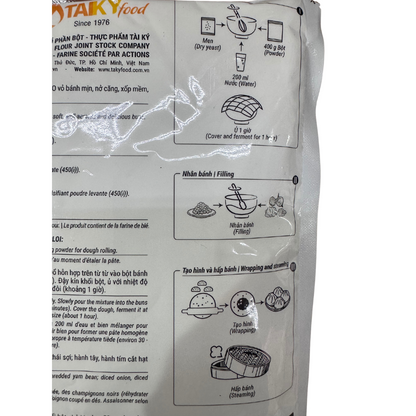 Tai Ky Foods Vietnamese Dumpling Flour ( Bột Bánh Bao ) - 400g 14.1oz