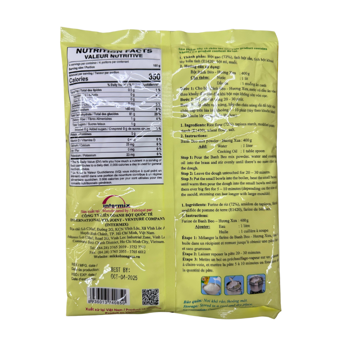 Huong Xua Vietnamese Rice Cake Flour ( Bột Bánh Bèo ) - 400g 17.1oz