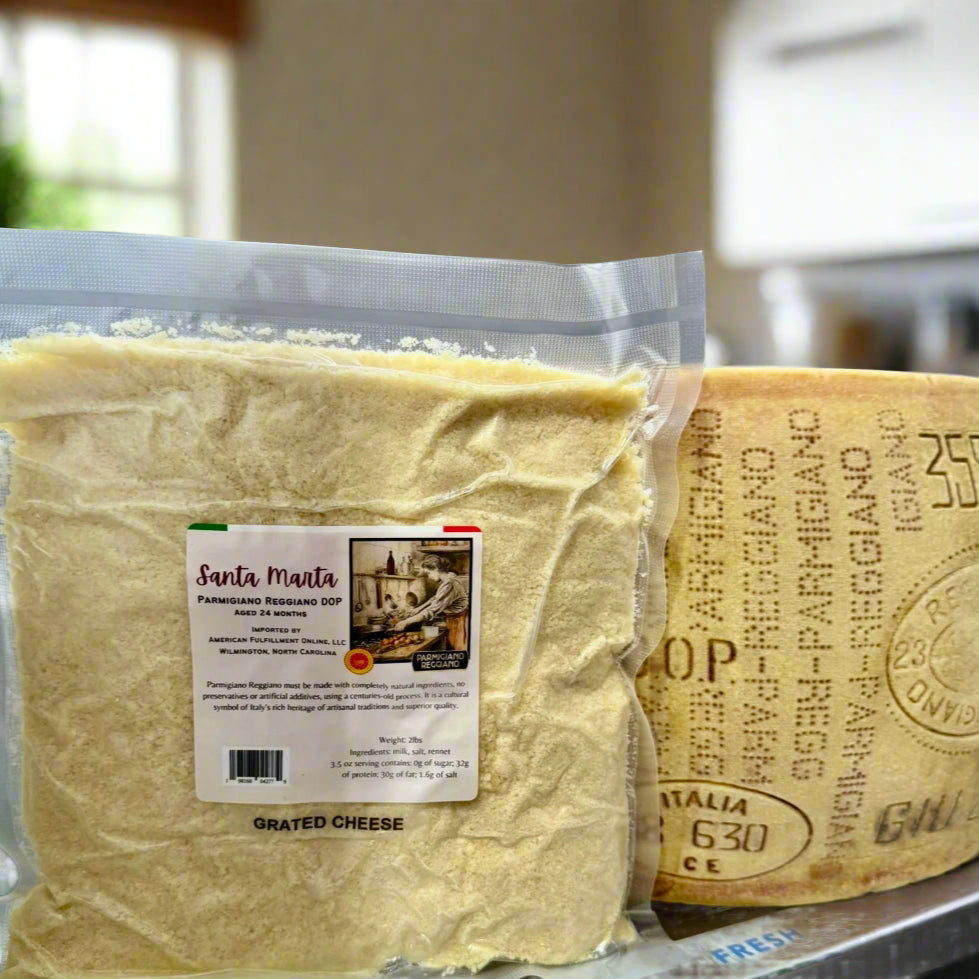 Bulk Grated Parmigiano Reggiano | 3 Pack of 2lb Bags