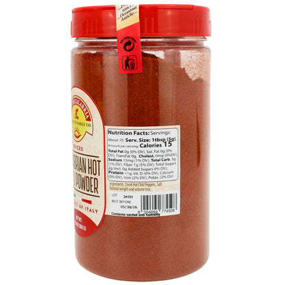 TuttoCalabria Hot Calabrian Chili Powder Shaker, 12.3 oz  (350g)