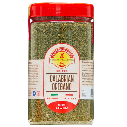 TuttoCalabria Dried Calabrian Oregano Shaker (Large) 2.8 oz (80g)