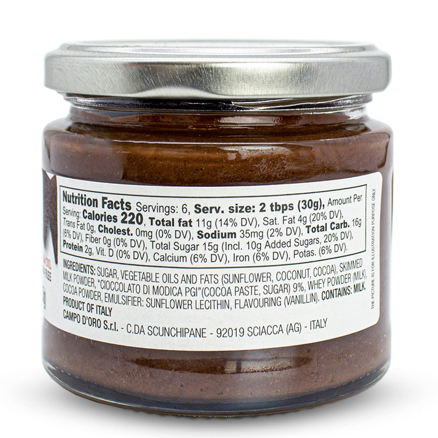 Campo D'Oro, Premium Chocolate Spread, 6.35 oz
