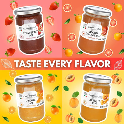 Campo D'Oro, Sicilian Apricot Jam, 12 oz (340g)
