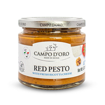 Campo D'Oro, Red Pesto Sauce, Sundried Tomato Pesto, 6.35 0oz
