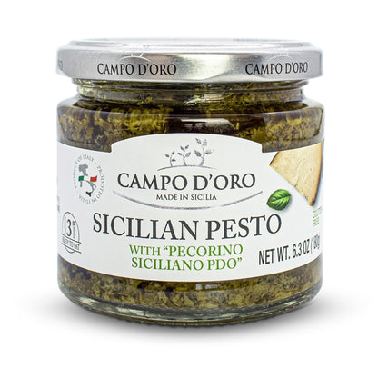 Campo D'Oro, Basil Pesto with Pecorino, 6.35 oz