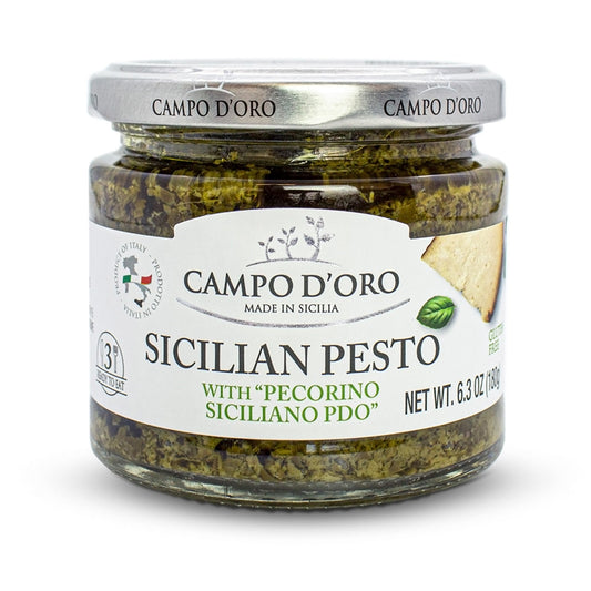 Campo D'Oro, Basil Pesto with Pecorino, 6.35 oz