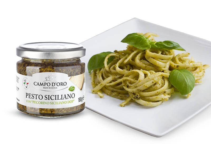 Campo D'Oro, Basil Pesto with Pecorino, 6.35 oz
