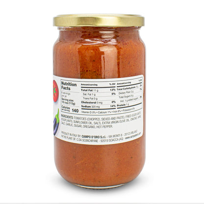 Campo D'Oro,  Tomato with Eggplants Sauce 24 oz