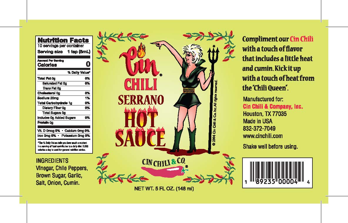 Cin Chili Serrano Hot Sauce