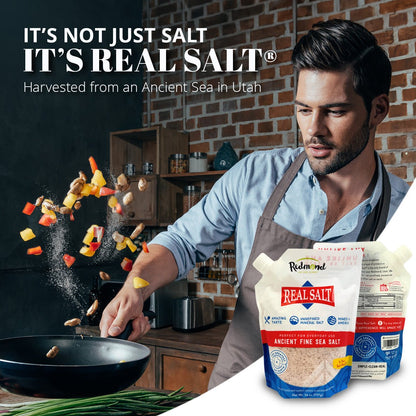 Salt, Redmond Real Salt, Fine Ground