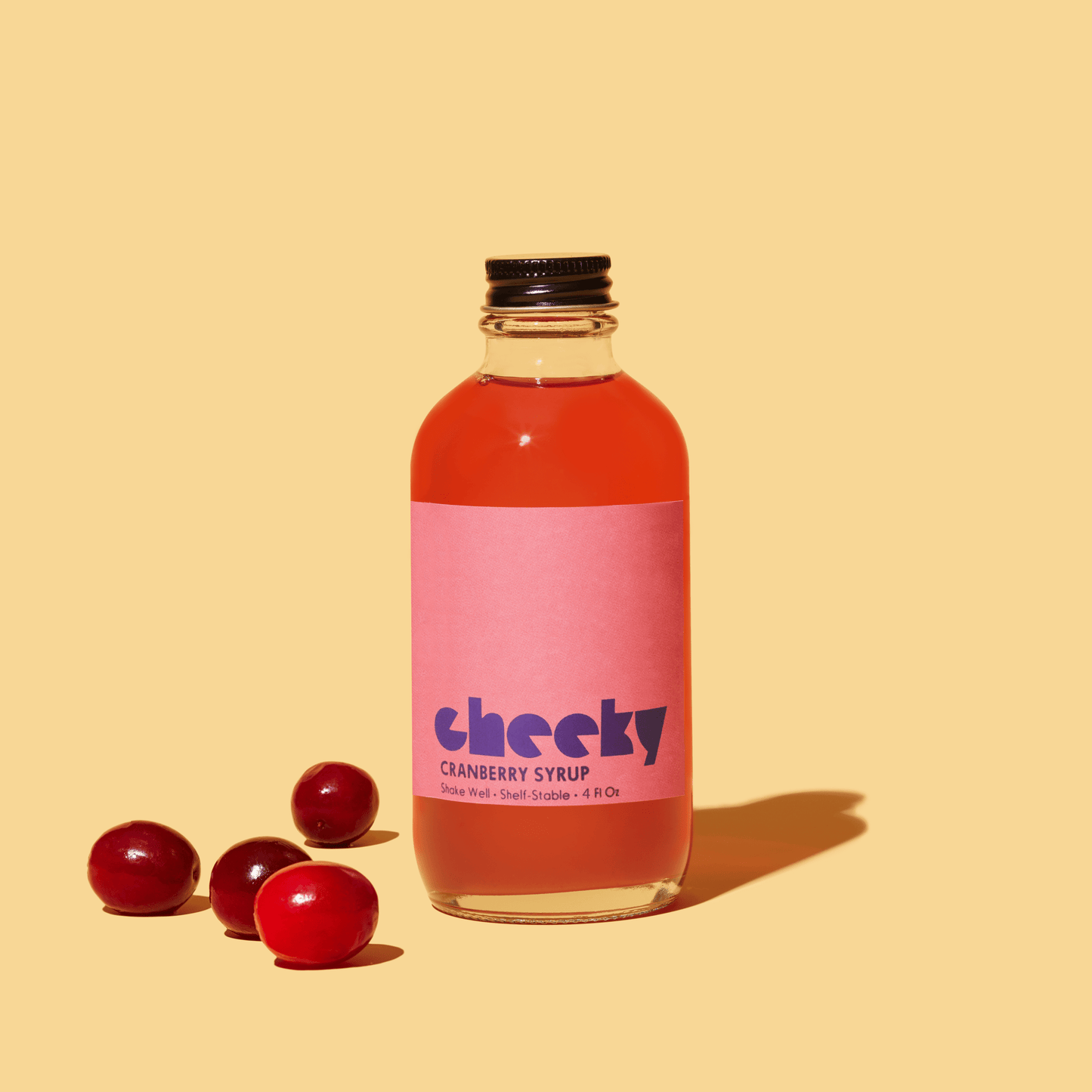 Cheeky Cocktails Cranberry Syrup