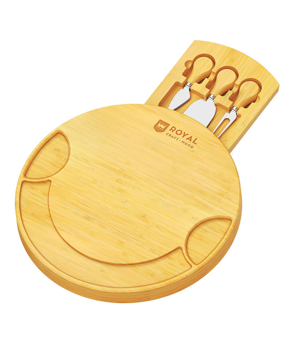 Royal Craft Wood Round Cheese Board