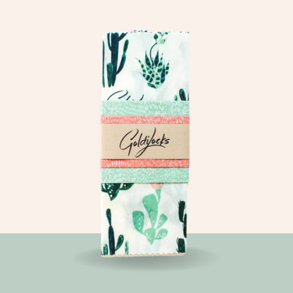 Goldilocks Goods Beeswax Food Wraps: Cacti Set of 3