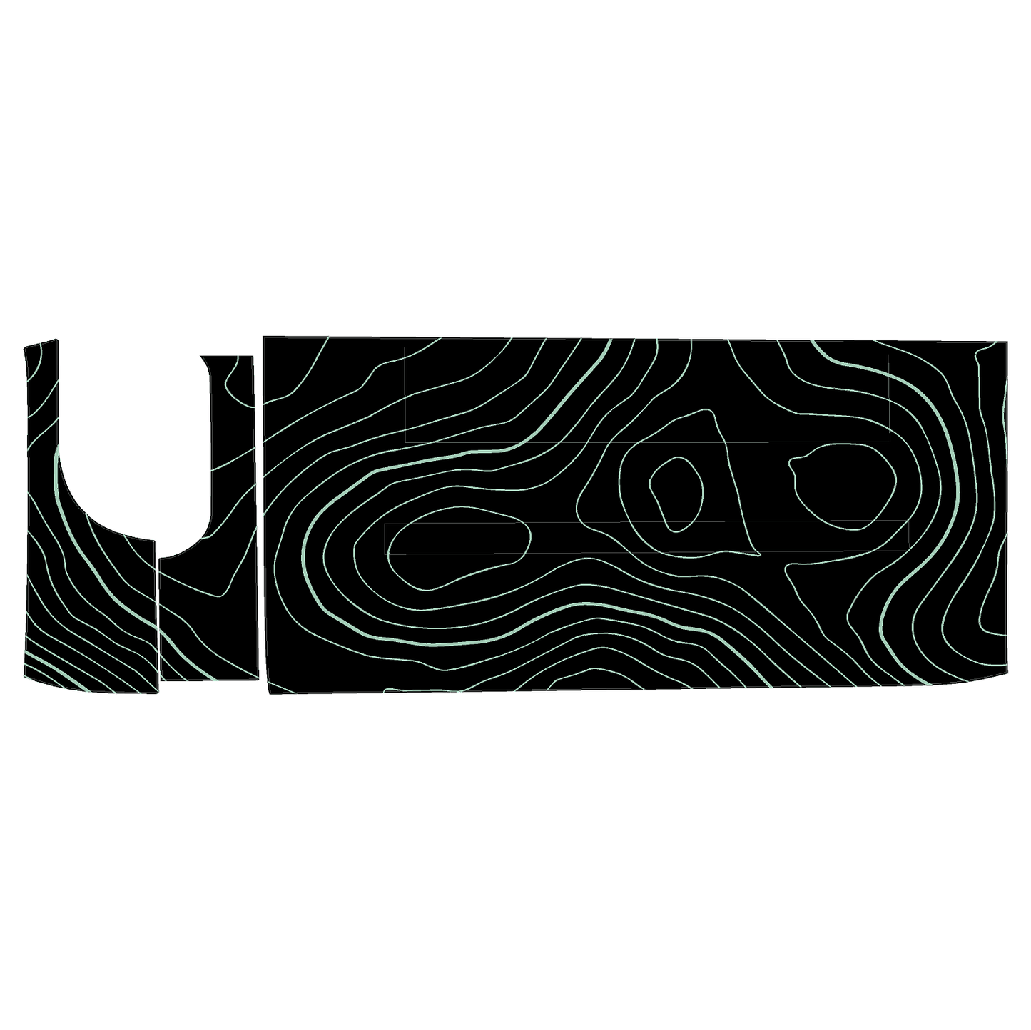 Topo 3 Piece Dash Kit (Printed Series) - 2021+ Bronco