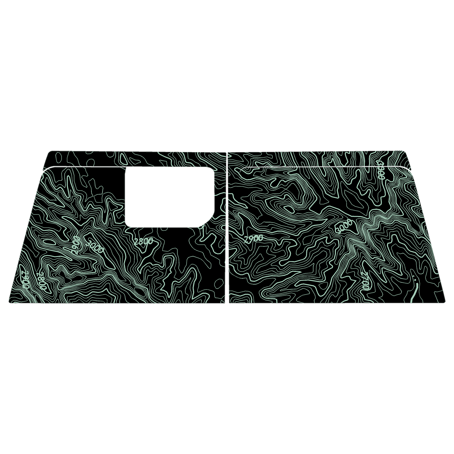 Topo Cargo Area Overlay Kit Part 1 (Printed Series) - 2021+ Bronco 4 Door