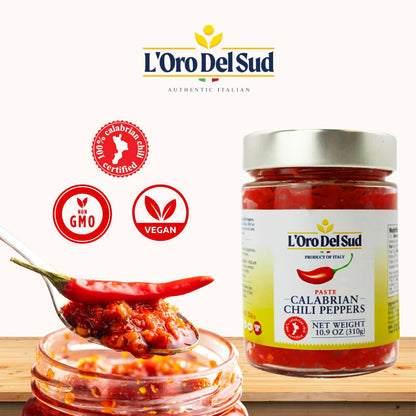 L'Oro Del Sud, Calabrian Chili Pepper Paste, 10.9 oz (310 g)