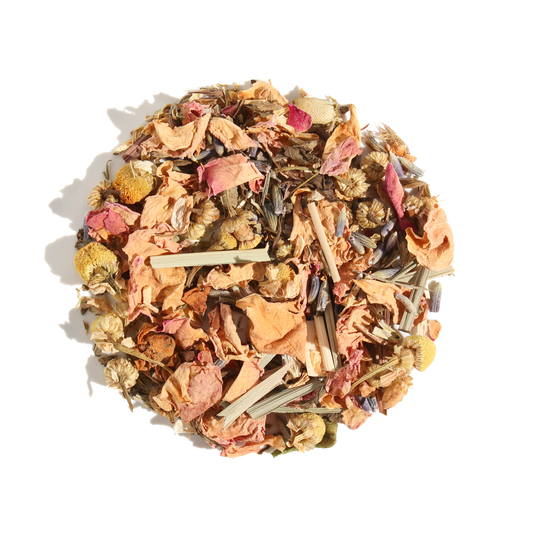 Plum Deluxe Tea Calm Chamomile Bloom Herbal Tea (Rose - Lavender)