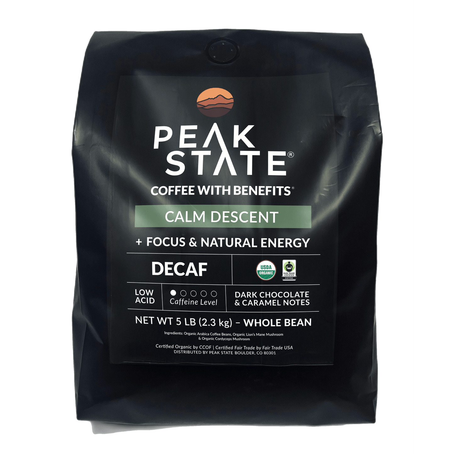 Calm Descent Swiss Water Process Decaf - 5 Pound Bag