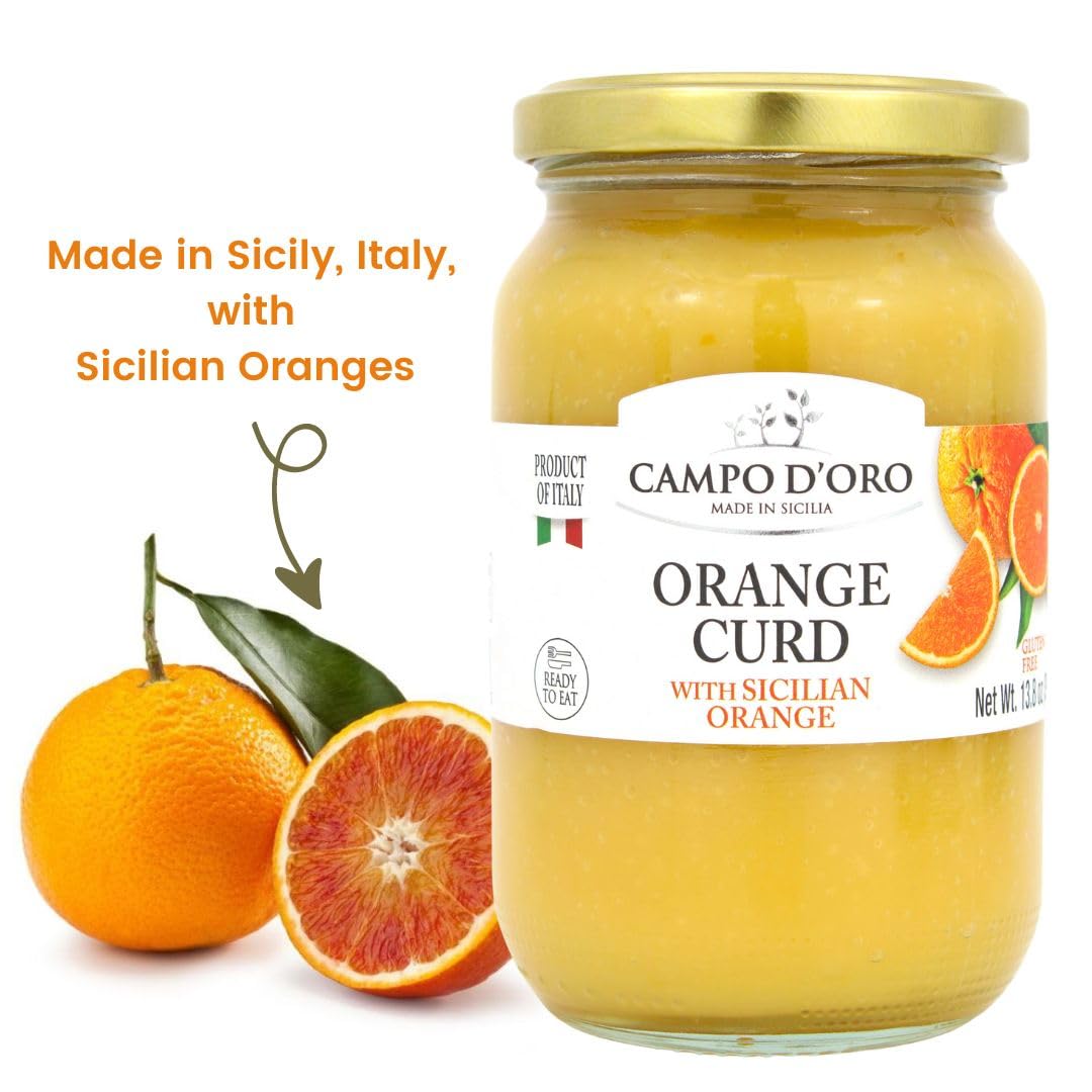 Campo D'Oro, Orange Curd, Sicilian Orange custard cream 13.8 oz