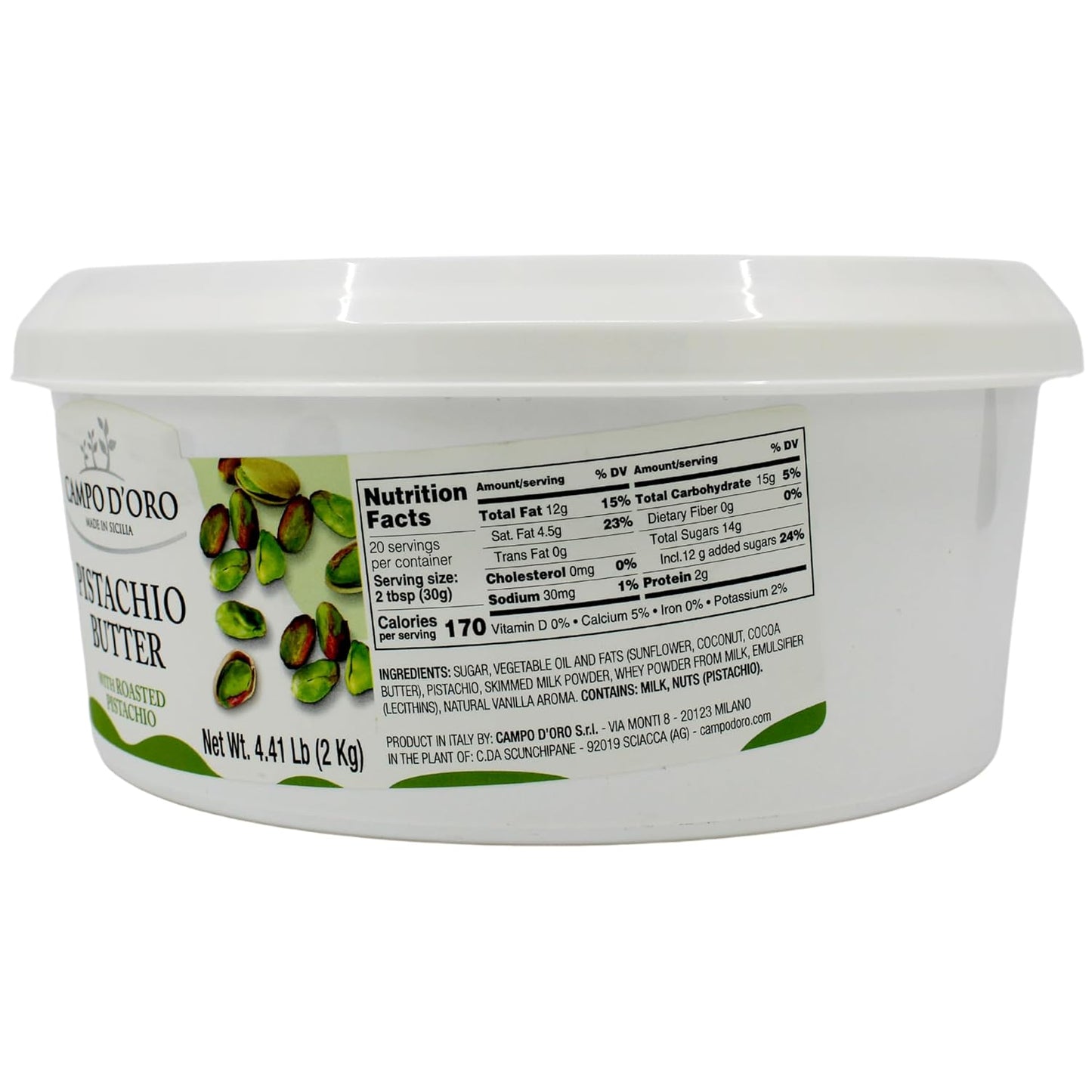 Campo D’Oro, Pistachio Butter Cream, 4.4 lb