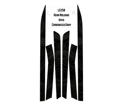 Topographic Rear Trim Overlays (6pcs) - 2024+ Land Cruiser / GX 550