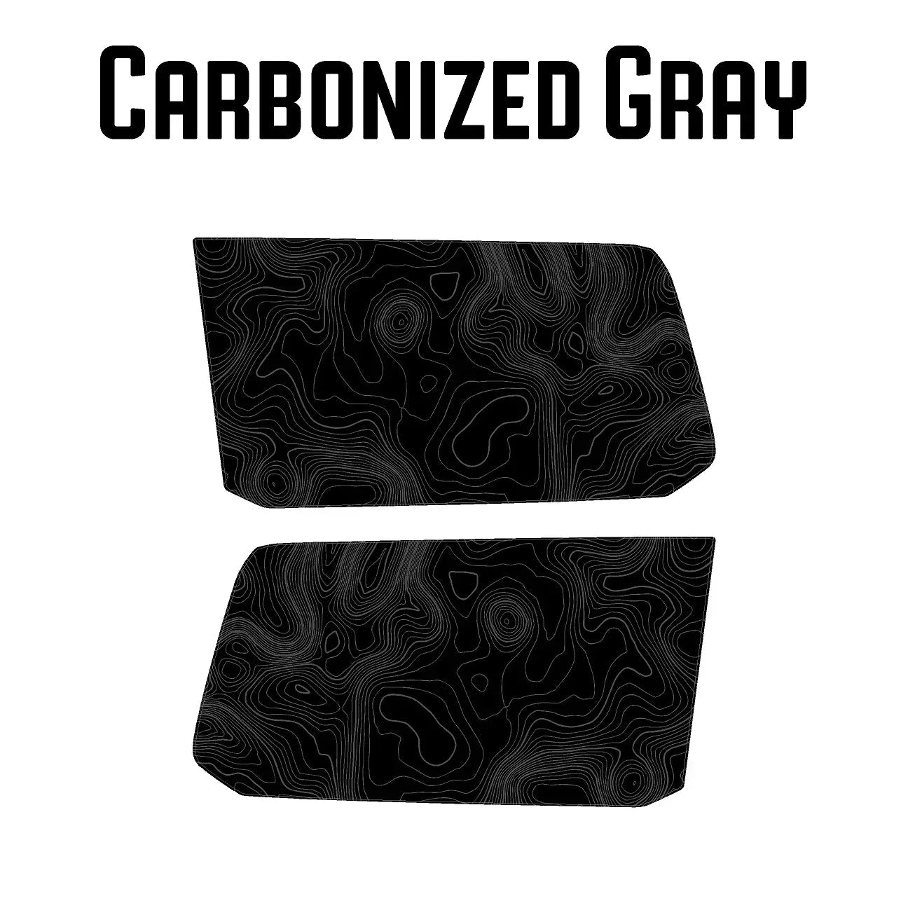 Topographic Rear Window Map Overlays V3 (Perforated) - 2025+ 4Runner