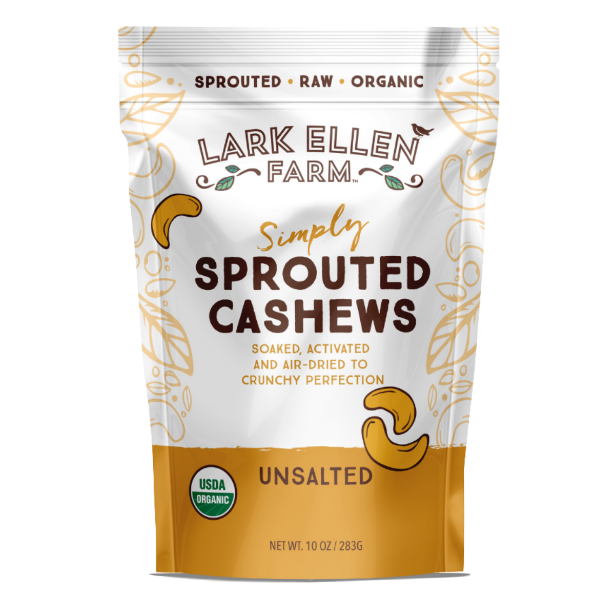 Cashews Unsalted, Sprouted Organic