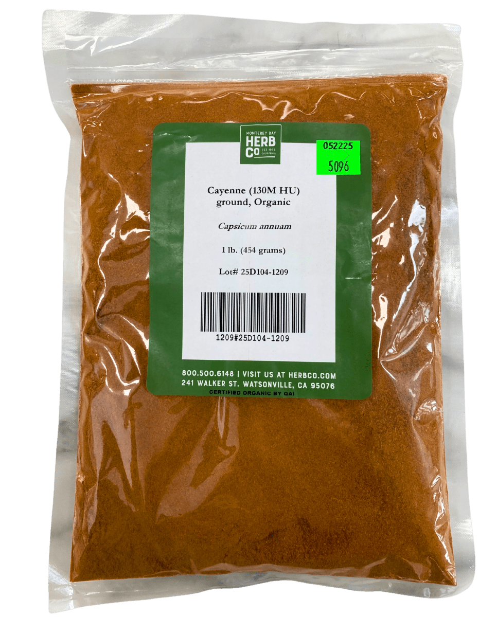 Cayenne Pepper, Ground, 130M HU, Organic