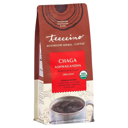 Chaga Ashwagandha Butterscotch Cream Mushroom Herbal Coffee