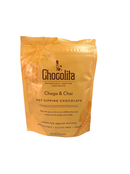 Chaga & Chai Sipping Chocolate