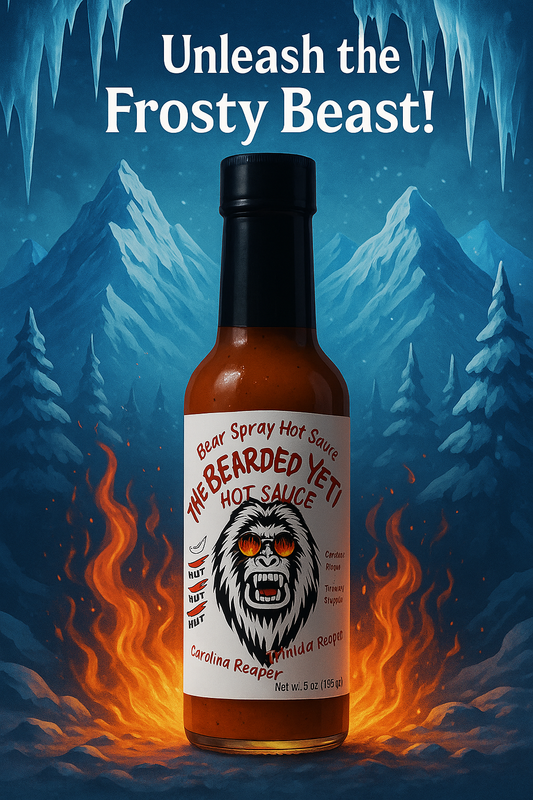 The BEARded Yeti Hot Sauce – Carolina Reaper & Trinidad Scorpion