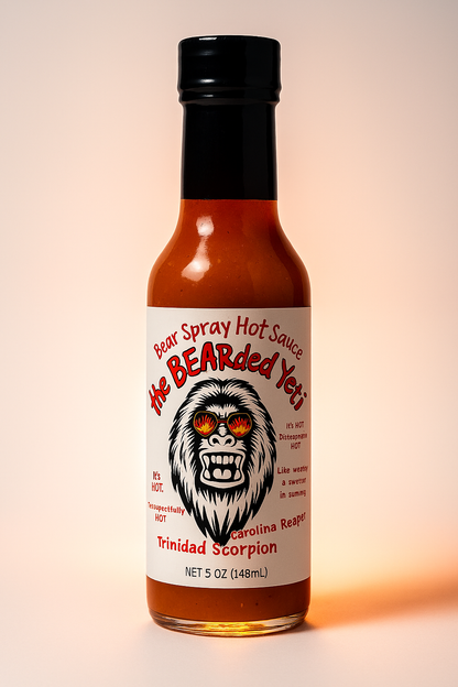 The BEARded Yeti Hot Sauce – Carolina Reaper & Trinidad Scorpion