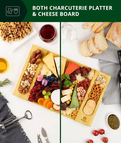 Royal Craft Wood Bamboo Cheese Board 16-10
