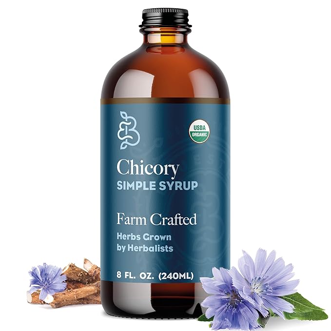 Roasted Chicory Root Simple Syrup - Organic