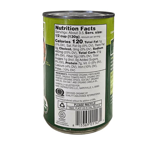 Chili Beans, Organic, Cadia