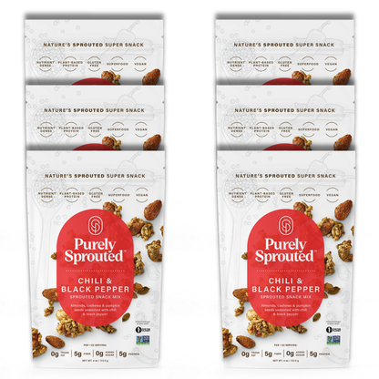 Chili & Black Pepper, Sprouted Snack Mix