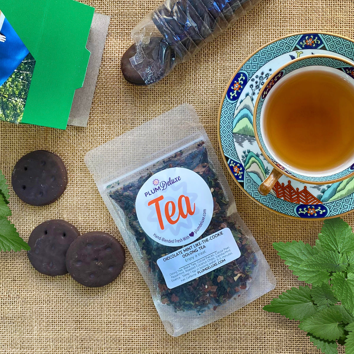 Plum Deluxe Tea Chocolate Mint 'Like-The-Cookie' Oolong Tea